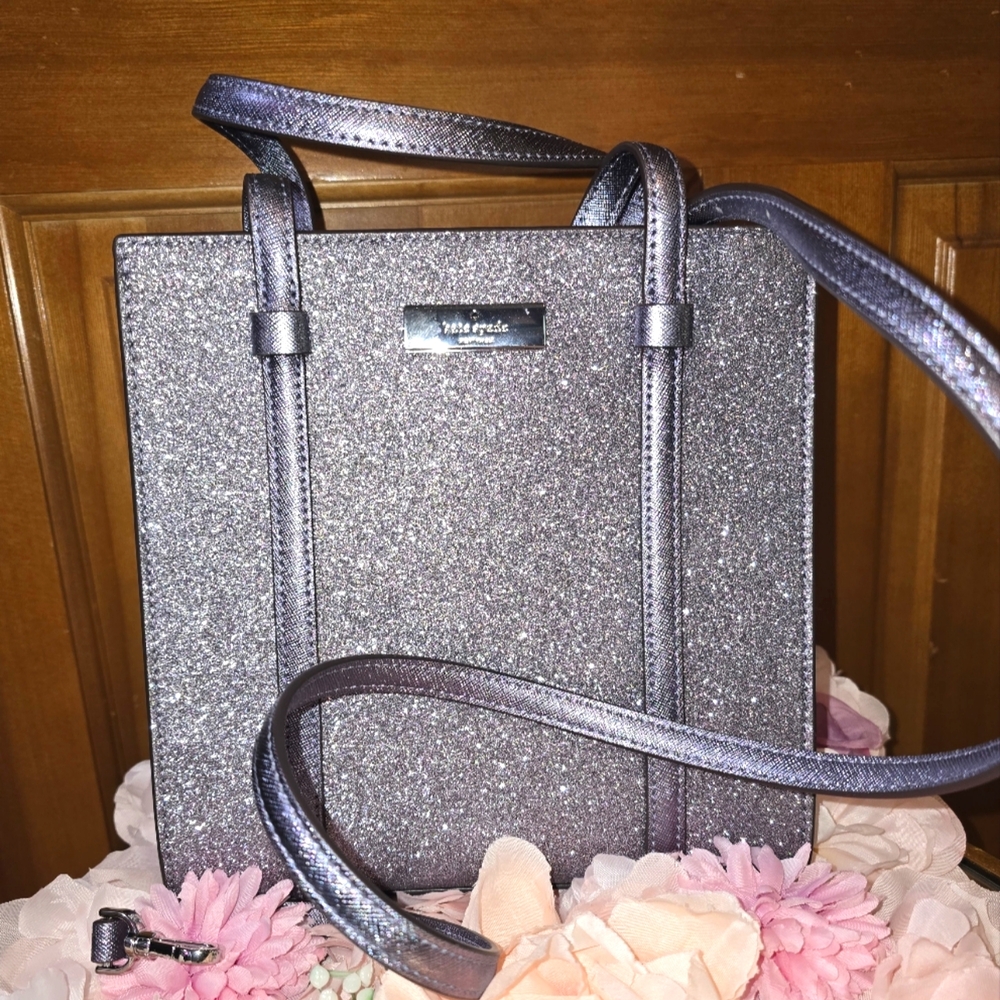 Kate Spade Glittery Silver Tote
